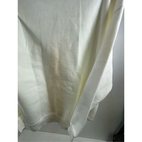 TNA Aritzia Sweatfleece Cozy Fleece Boyfriend Fit in Ivory Size XS - Picture 4 of 6